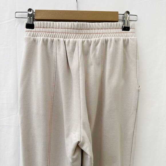 Le Lis Fleece Elastic Waist Pull On Jogger Pants Lined Pockets Beige Women XS - Picture 10 of 11